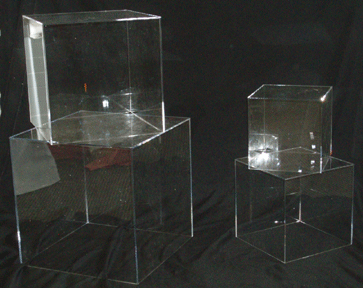 Acrylic Square Cubes - 5-Sided