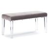 Acrylic Vanity Bench 48" x 18" x 20" tall - untufted