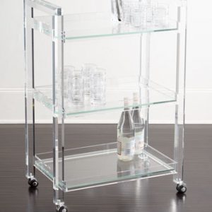 Acrylic Bar Cart Clear Acrylic