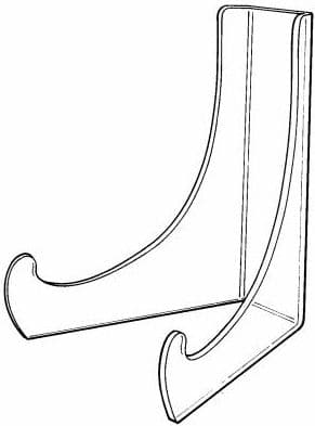 Acrylic Bowl Easel 12″ tall, 15″ deep 1/4″ thick