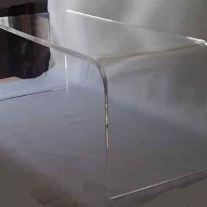 24  x 12  x 16 – Clear Waterfall Table, 1/2″
